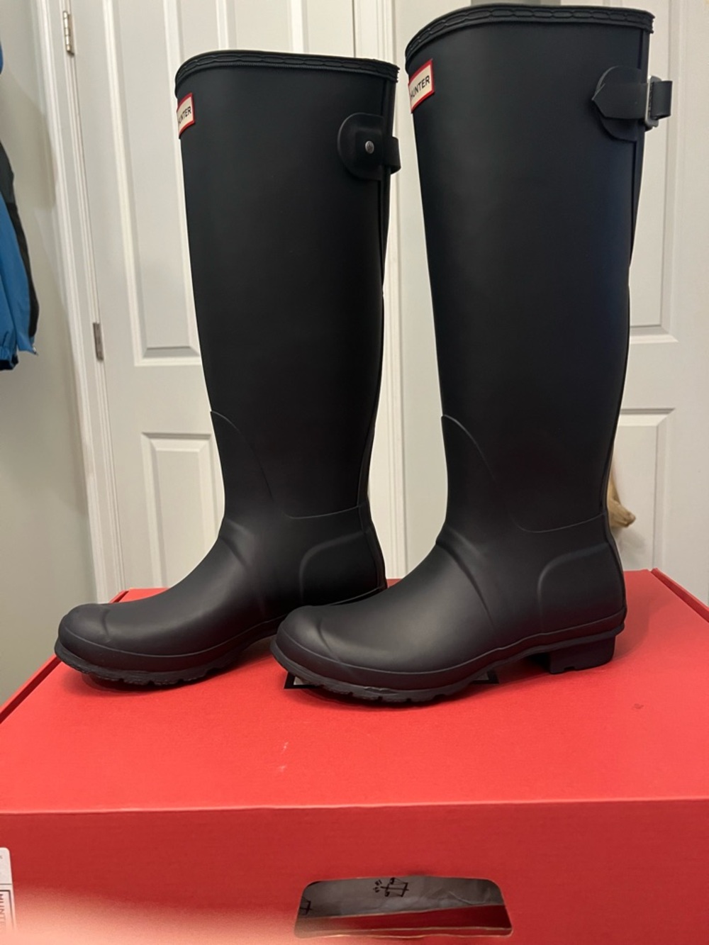 Hunter Matte navy Tall Women's Rain Boots